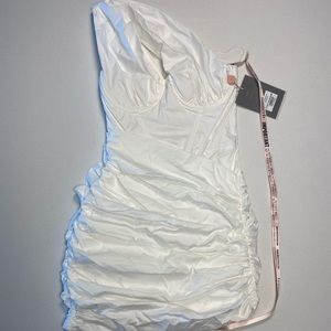 House of CB- Clementine white cut out mini dress